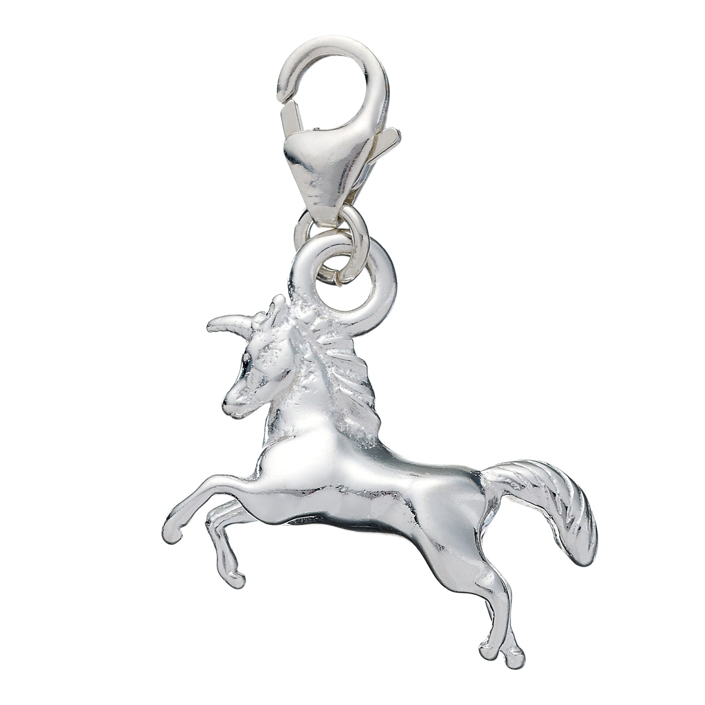 Unicorn Pendant Charm - Sterling Silver