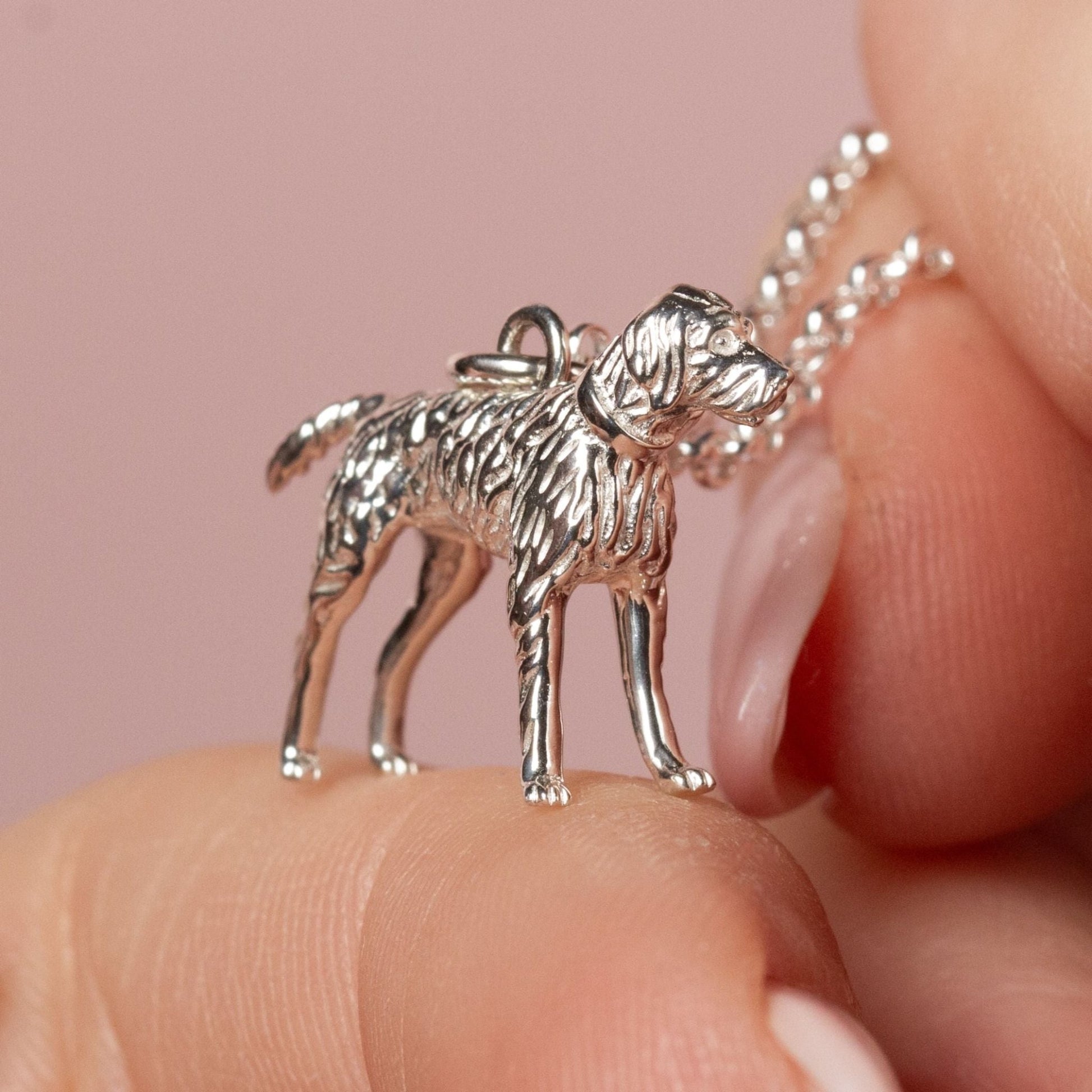 Vizsla Silver Necklace - Personalised - MYLEE London