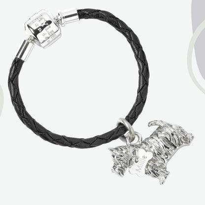Westie Silver Keyring - Personalised - MYLEE London