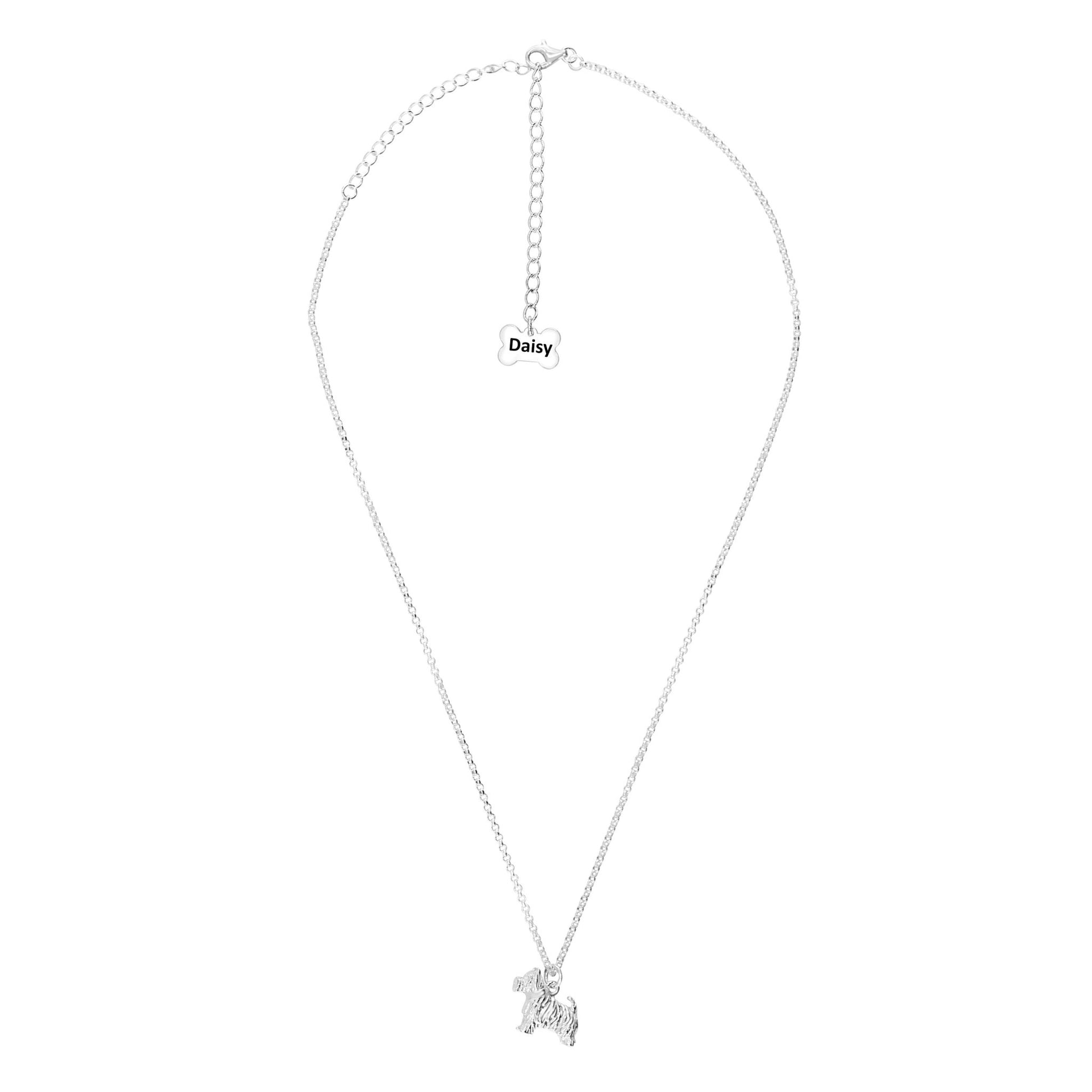Westie Silver Necklace - Personalised - MYLEE London