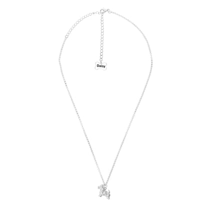 Westie Silver Necklace - Personalised - MYLEE London