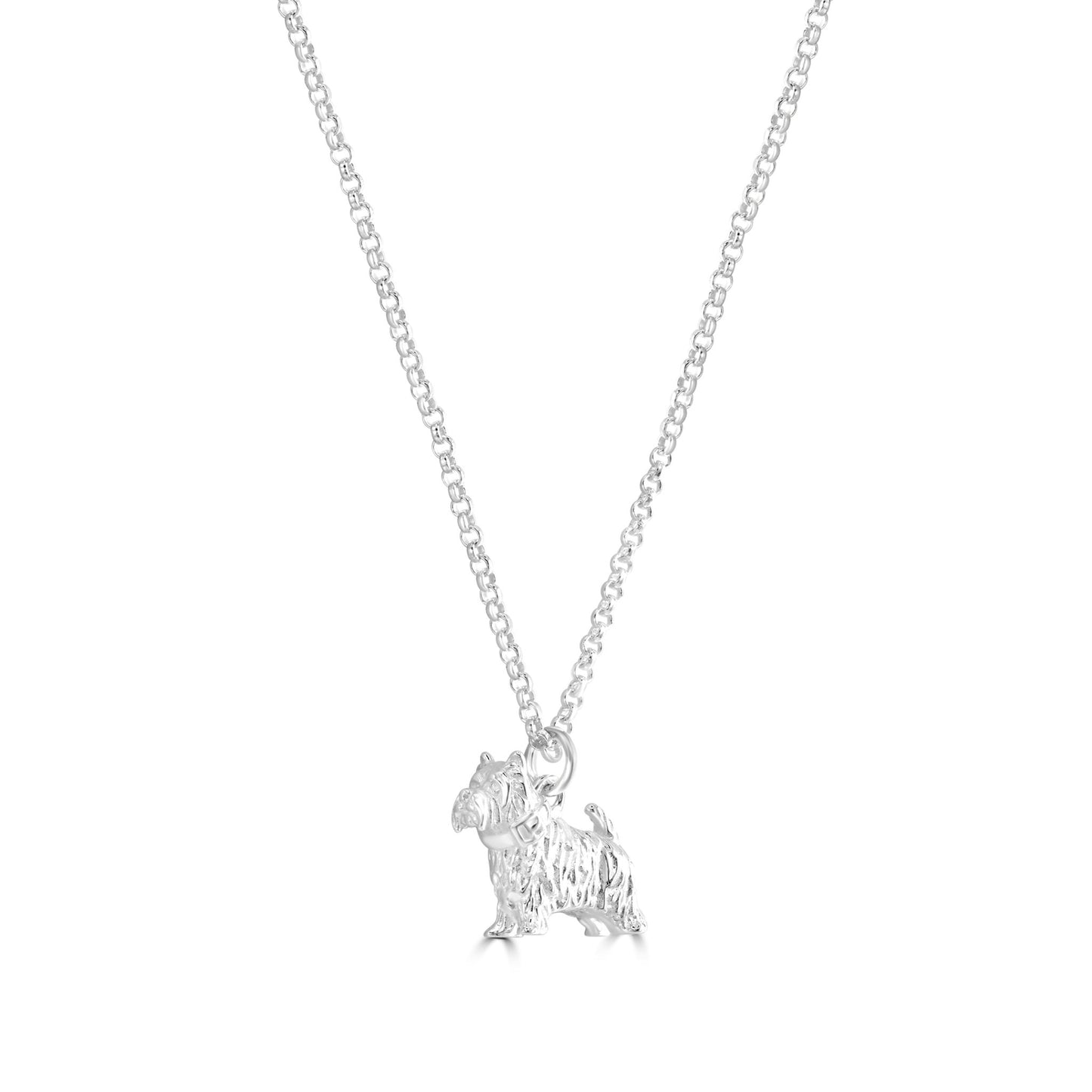 Westie Silver Necklace - Personalised - MYLEE London