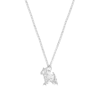 Westie Silver Necklace - Personalised - MYLEE London
