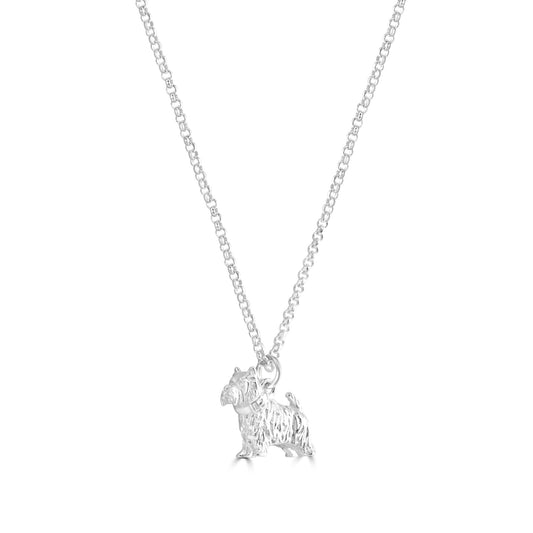 Westie Silver Necklace - Personalised - MYLEE London