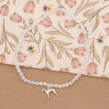 Whippet Crystal Bracelet - Personalised - MYLEE London