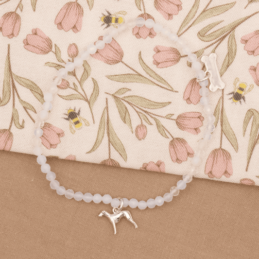 Whippet Crystal Bracelet - Personalised - MYLEE London