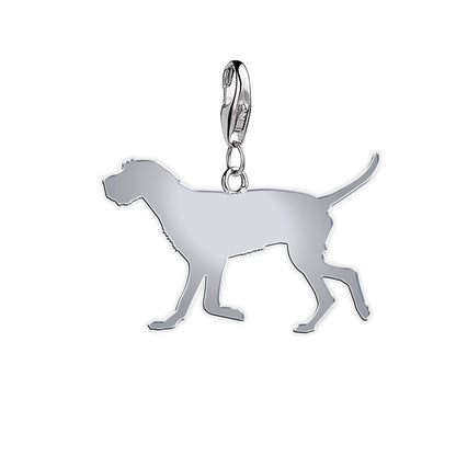 Wirehaired Vizsla Silhouette Silver Charm - MYLEE London