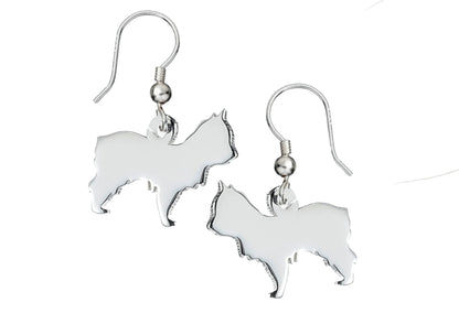 Yorkshire Terrier Silhouette Silver Earrings - MYLEE London